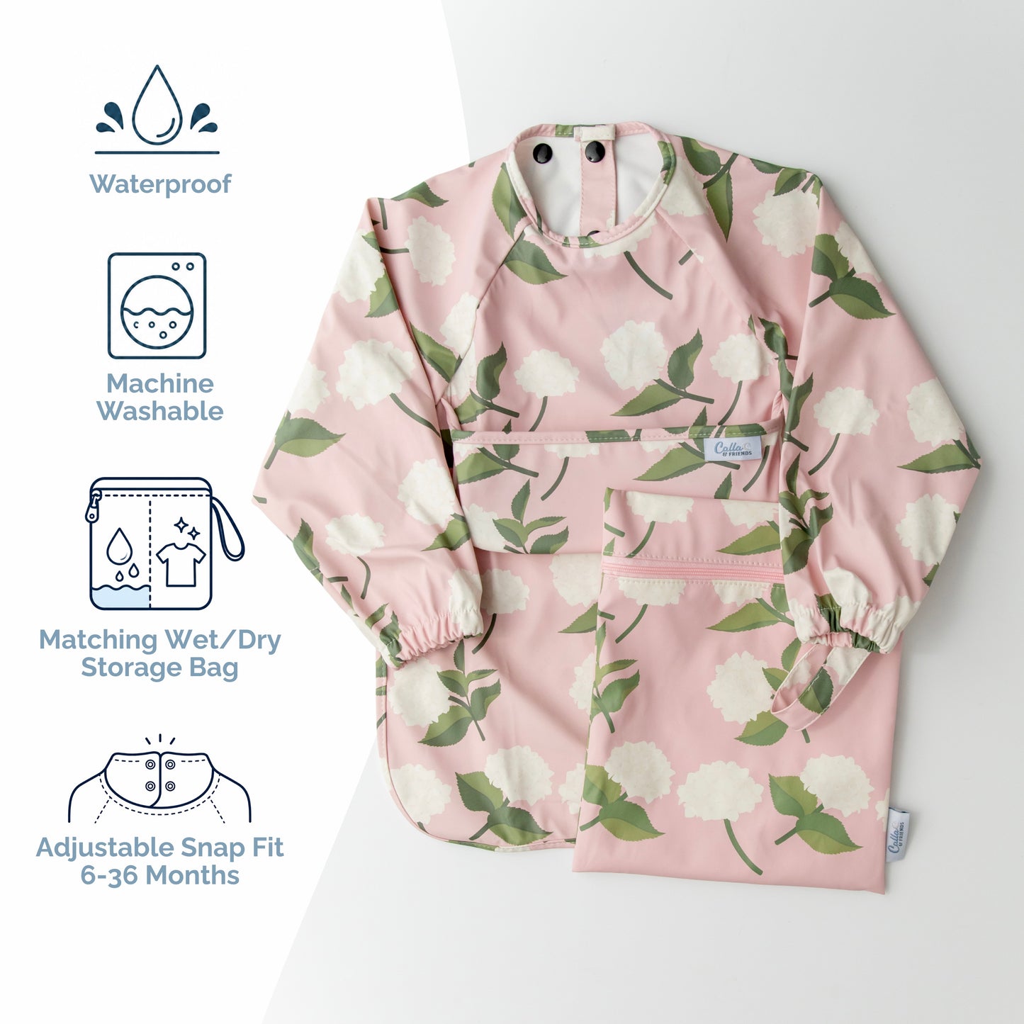 The Grayson Long Sleeve Bib - Wildflower Dreams