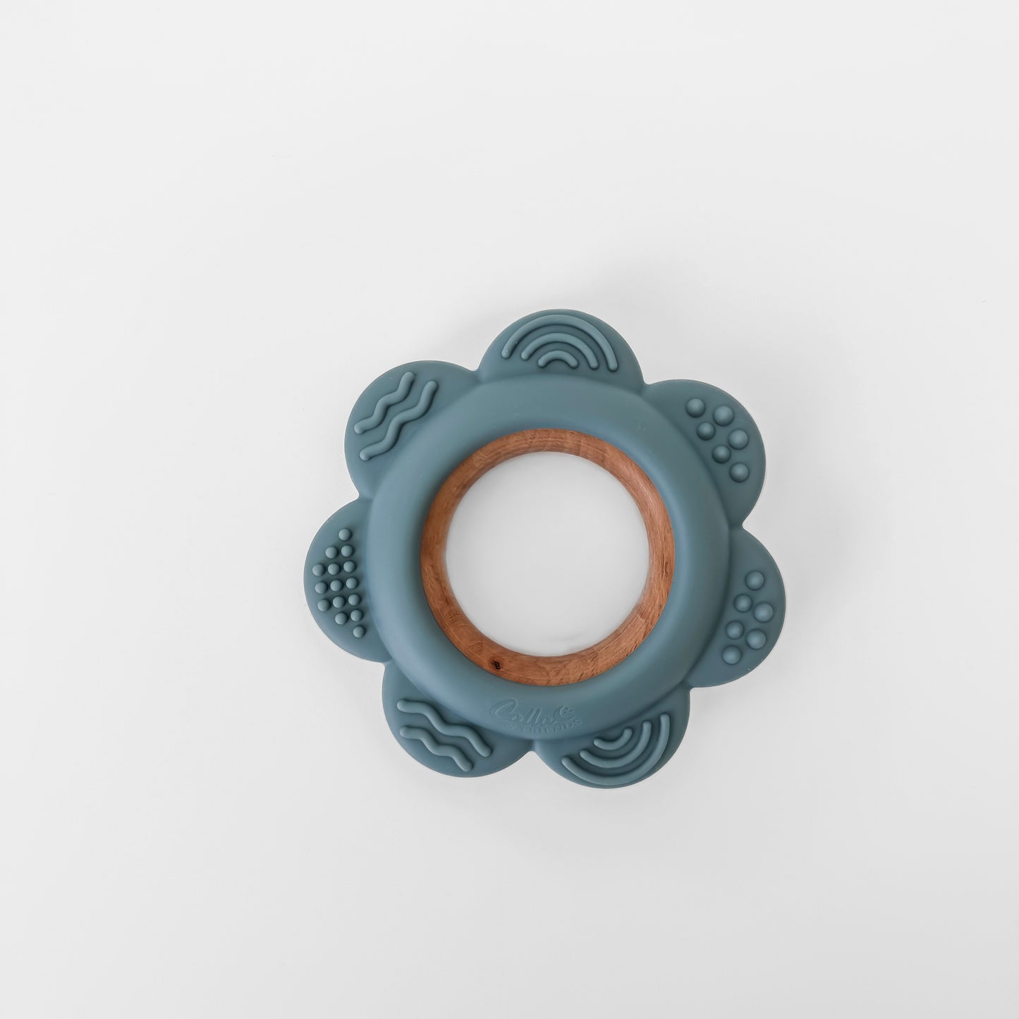 Garden Party Teether Collection - Silicone & Beechwood Flower