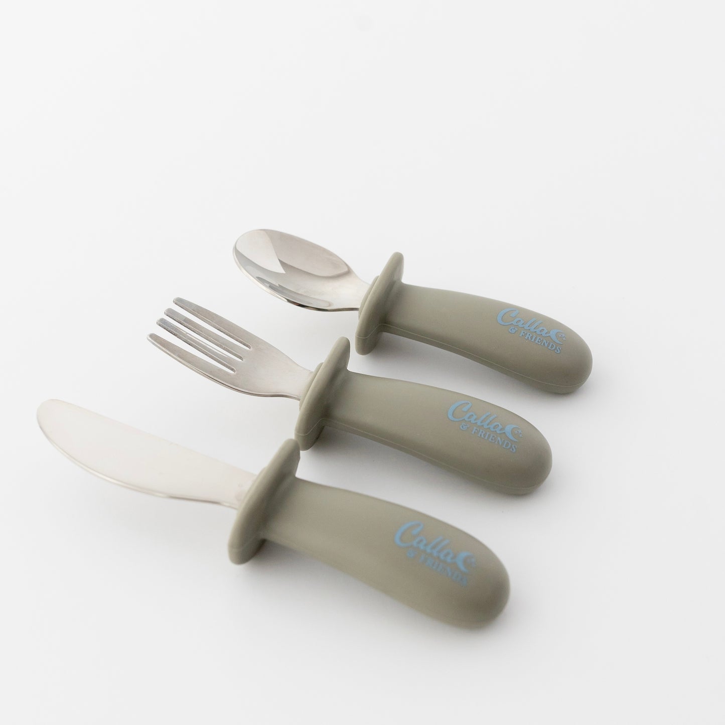 Silicone & Stainless Steel Toddler Utensil Set