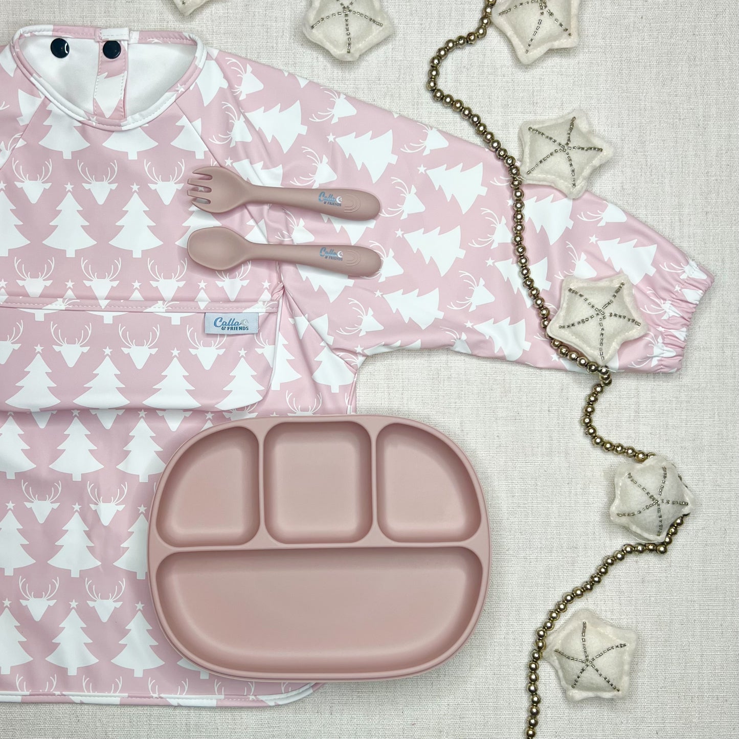 The Grayson Long Sleeve Bib - Limited Edition Antlers + Pines