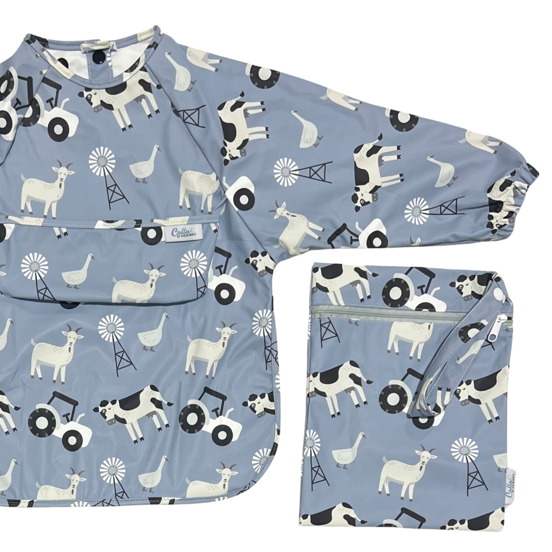 The Grayson Long Sleeve Bib - Farm