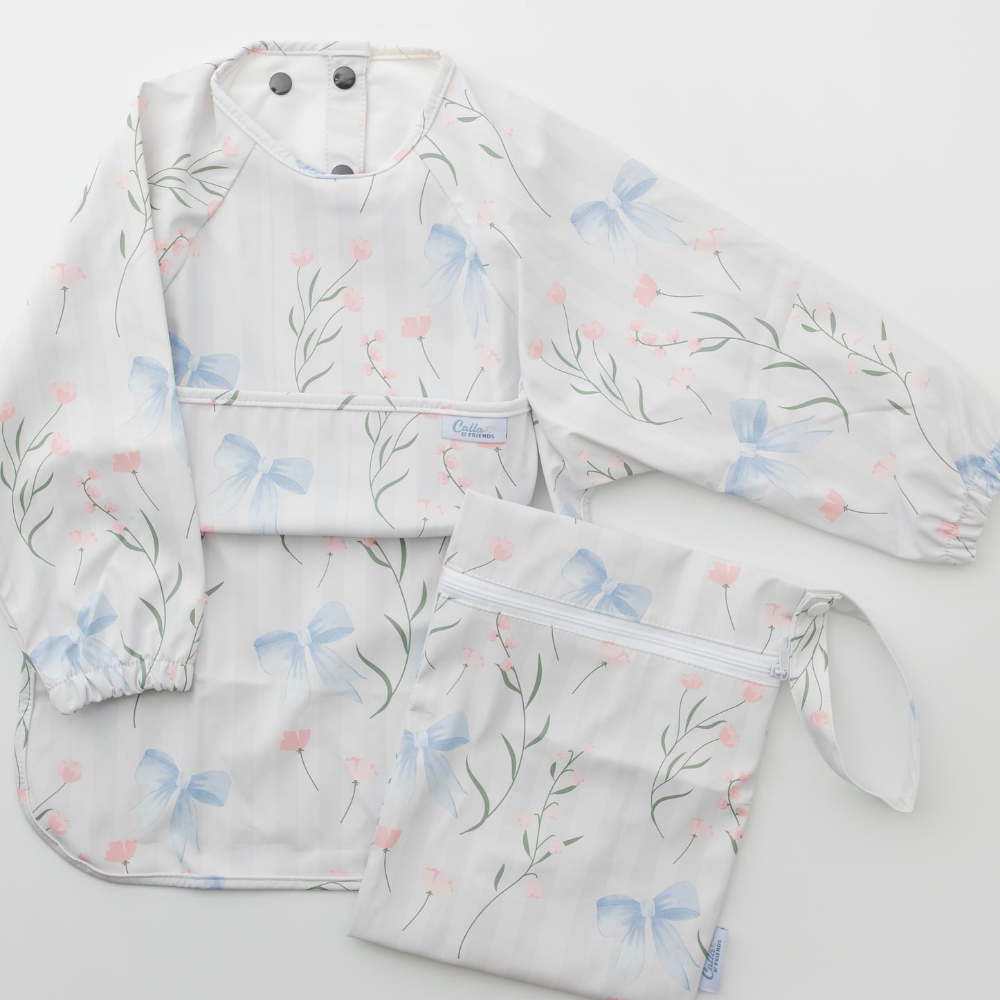 The Grayson Long Sleeve Bib - Fancy Floral