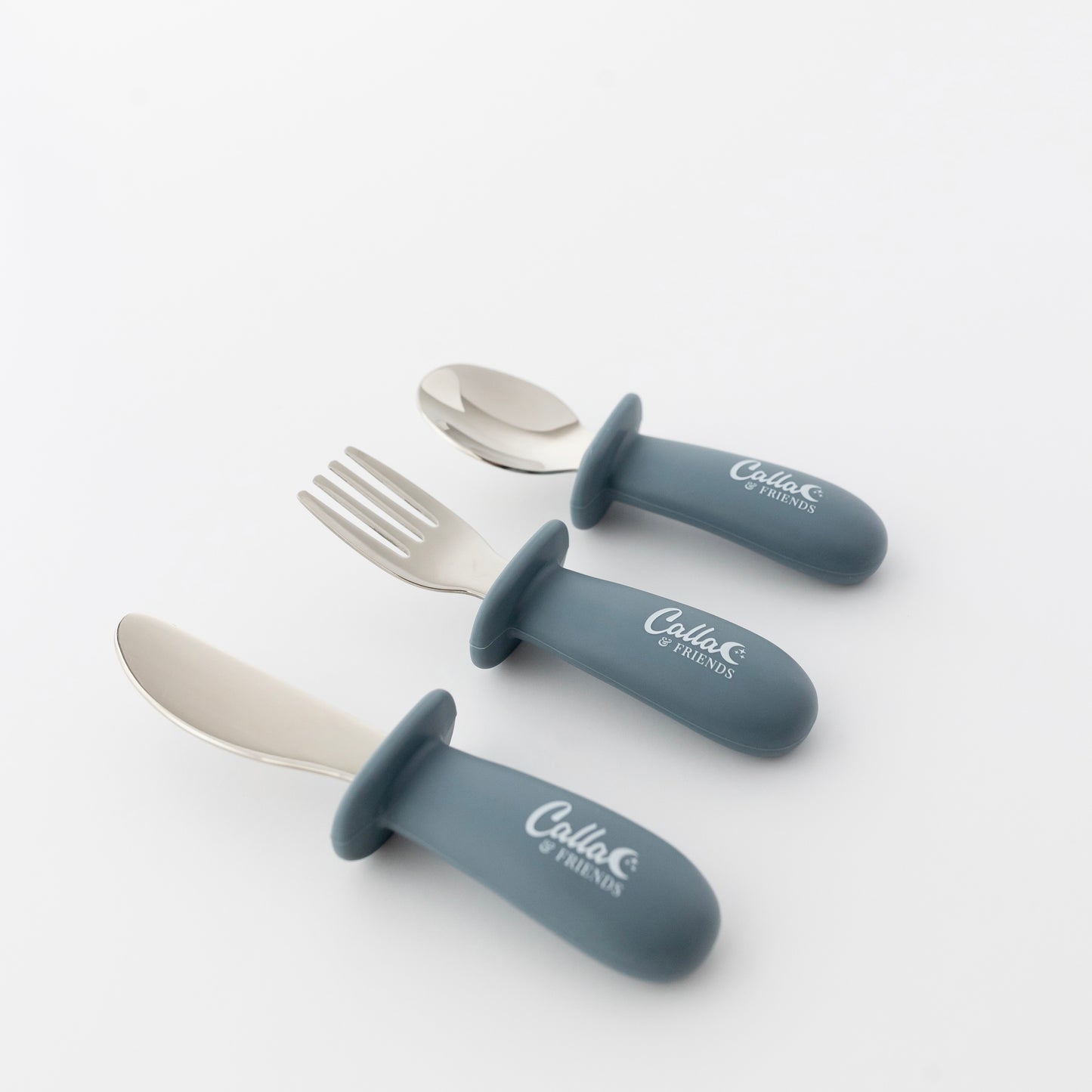 Silicone & Stainless Steel Toddler Utensil Set
