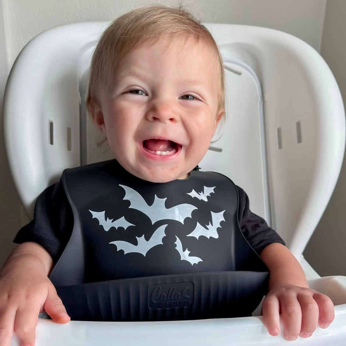 Spooky Collection Catch All Bib - Bats