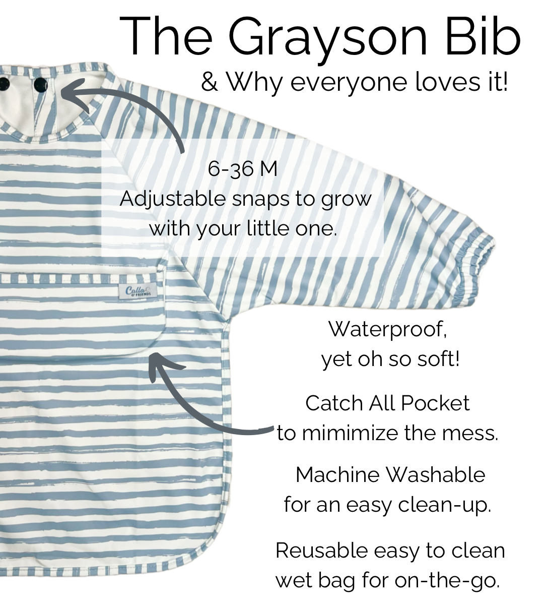 The Grayson Long Sleeve Bib - Starry Night