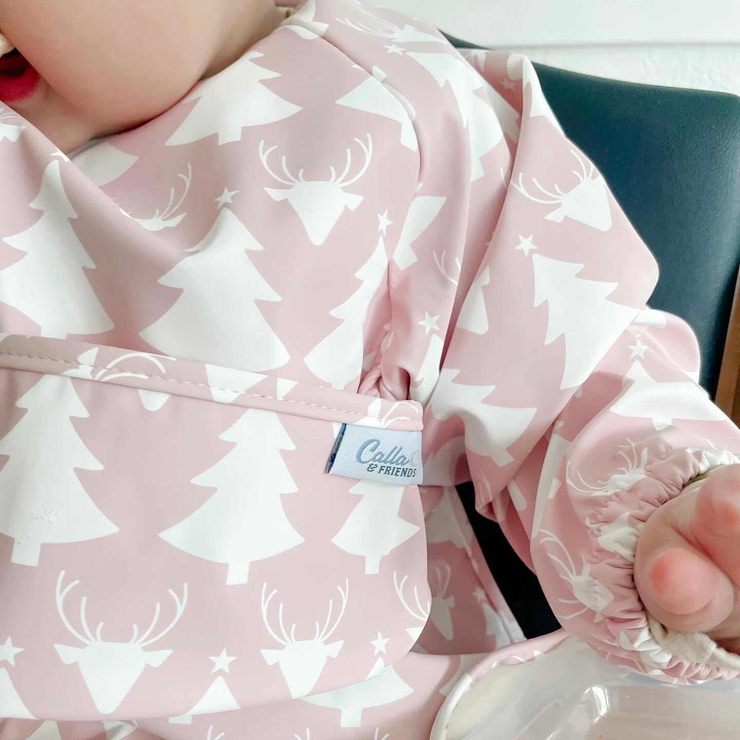 The Grayson Long Sleeve Bib - Limited Edition Antlers + Pines