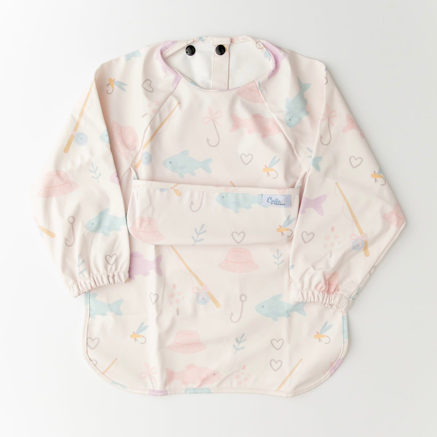 The Grayson Long Sleeve Bib - Lakeside Blooms