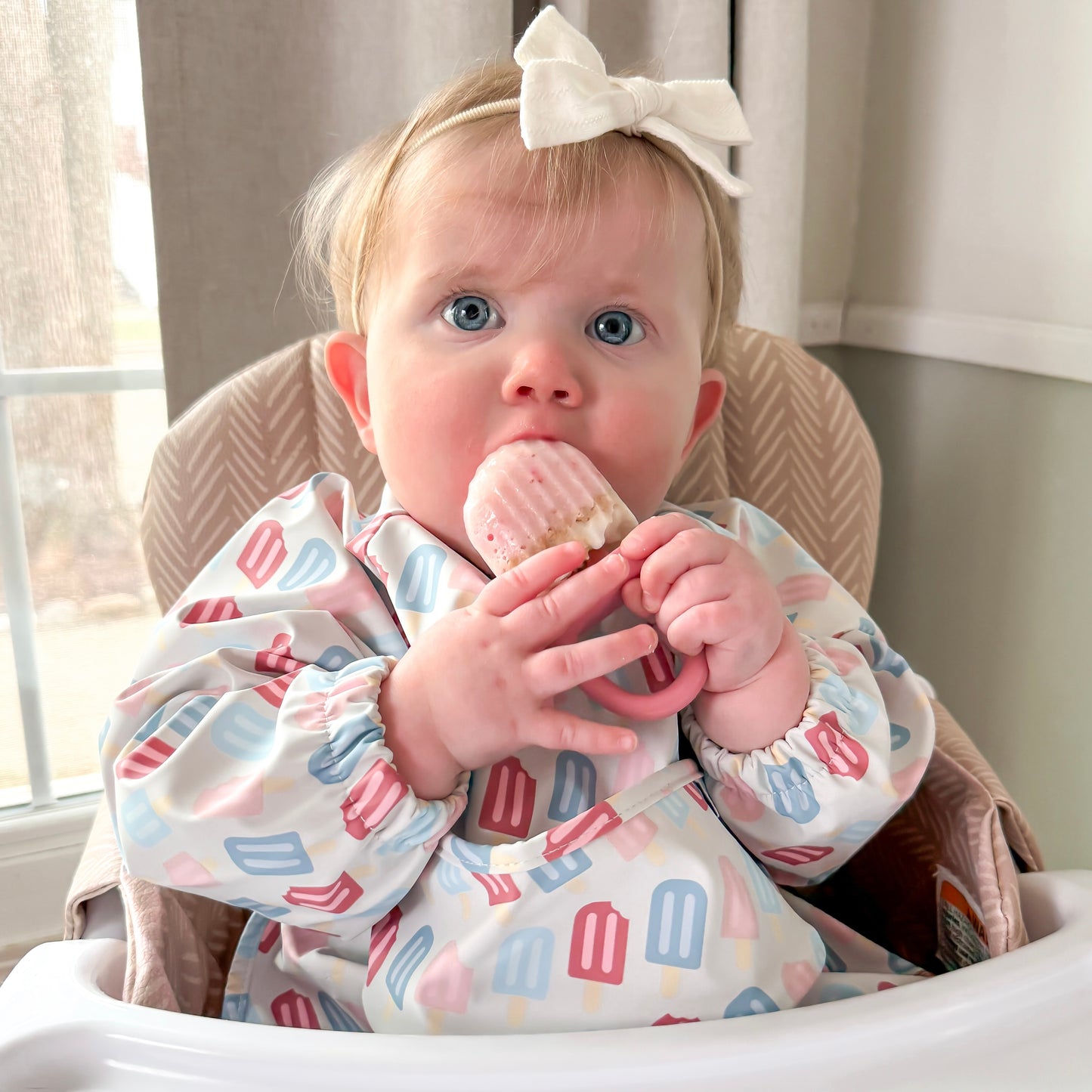 The Grayson Long Sleeve Bib - Popsicles
