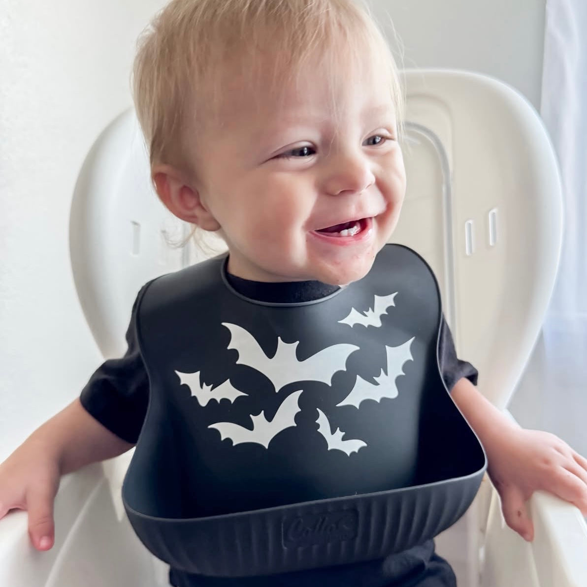 Spooky Collection Catch All Bib - Bats