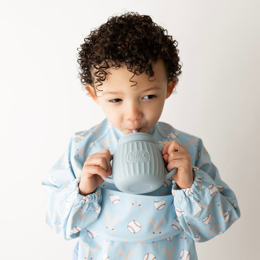 The Grayson Long Sleeve Bib - Baseball