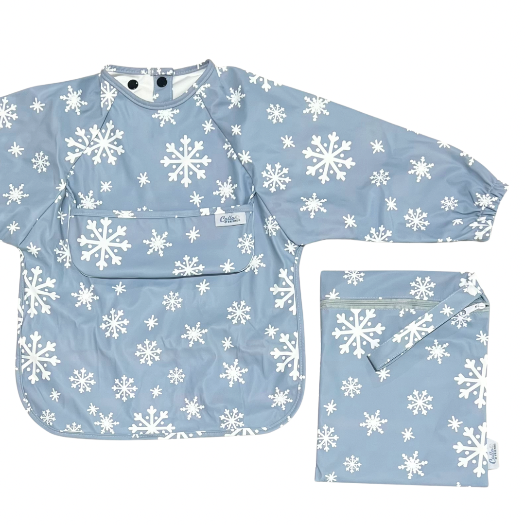 The Grayson Long Sleeve Bib - Limited Edition Snowflakes