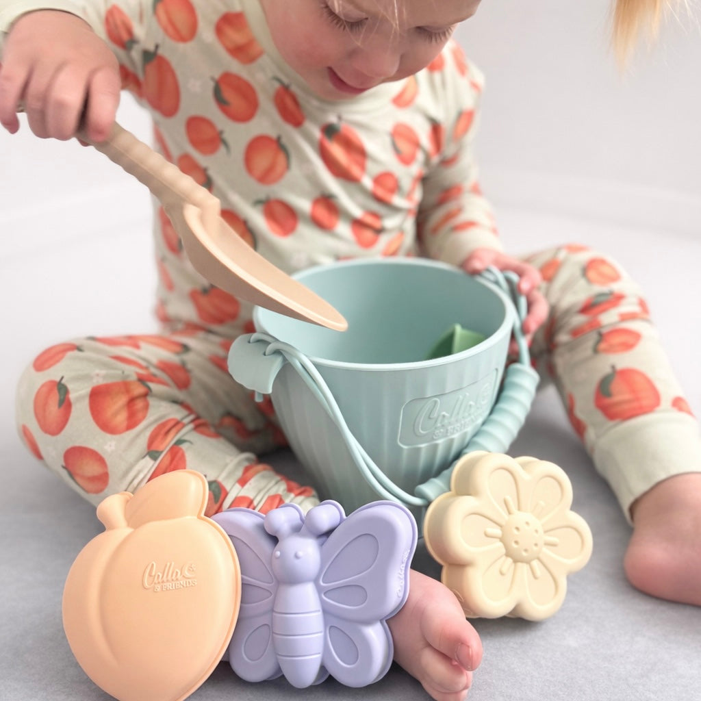 Peach Blossom Silicone Beach Toy Set