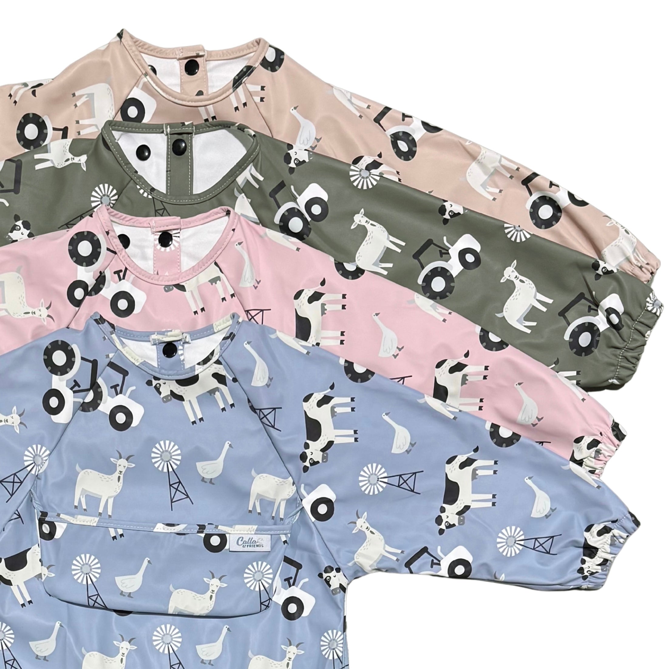 The Grayson Long Sleeve Bib Collection – Calla and Friends