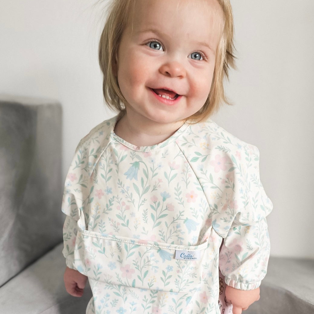 The Grayson Long Sleeve Bib - Wildflower Dreams