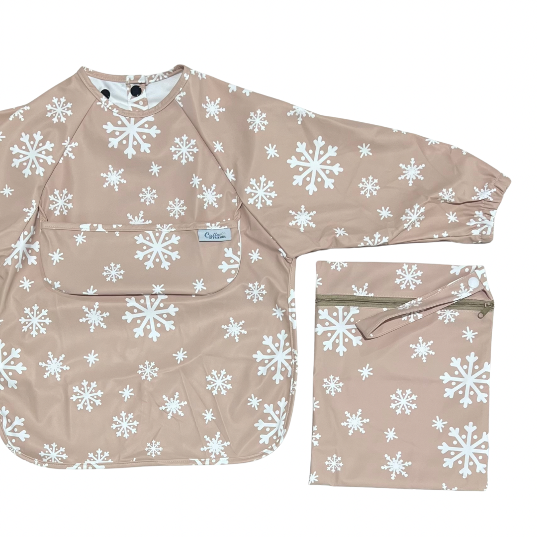 The Grayson Long Sleeve Bib - Limited Edition Snowflakes