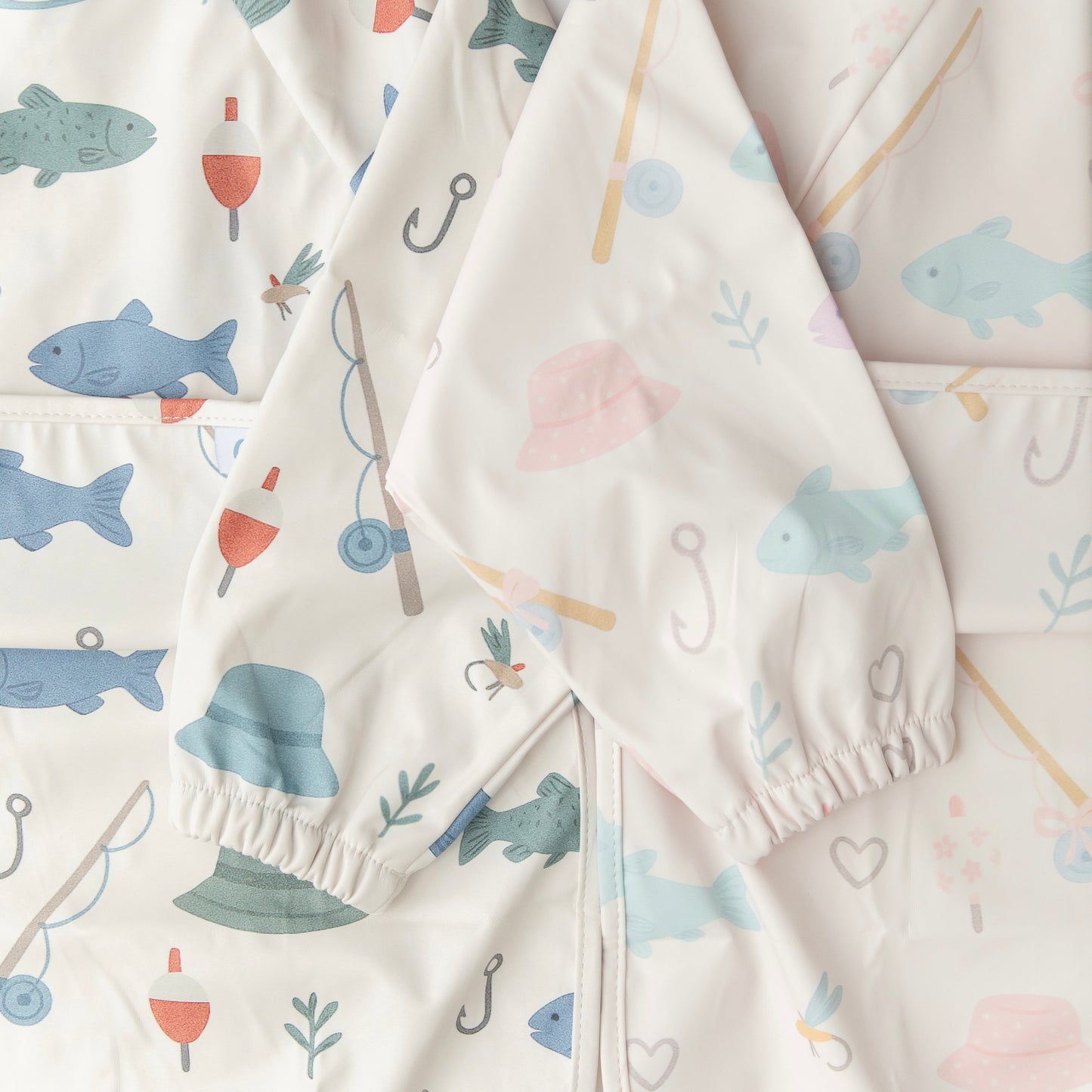 The Grayson Long Sleeve Bib - Lakeside Blooms