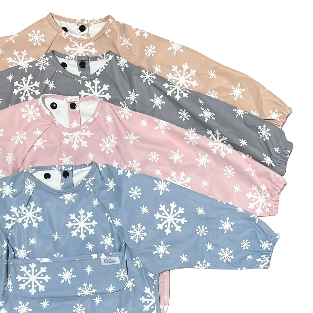 The Grayson Long Sleeve Bib - Limited Edition Snowflakes