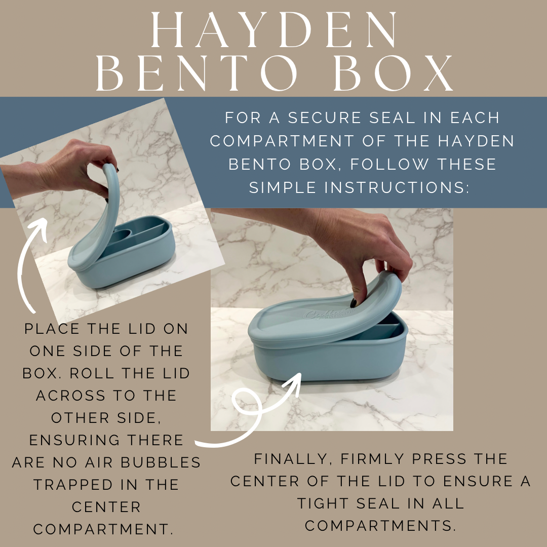 Hayden Bento Box - Marble White