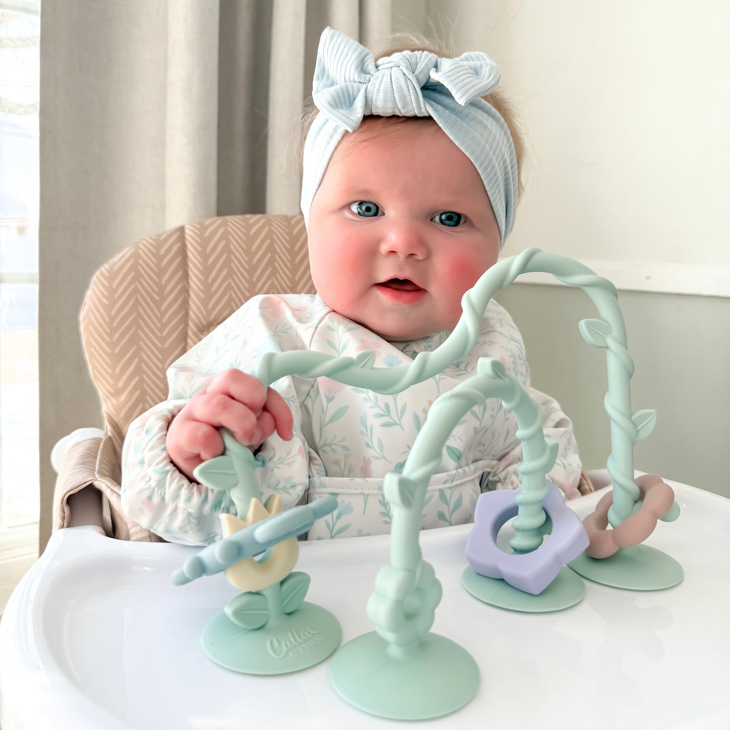 The Grayson Long Sleeve Bib - Wildflower Dreams