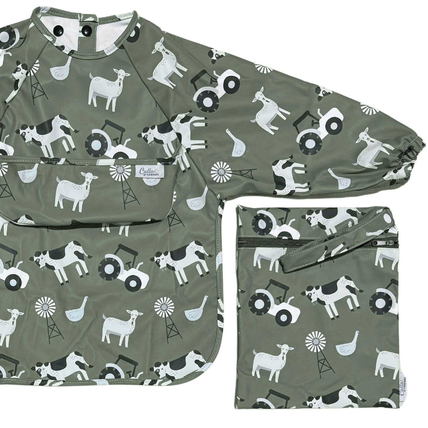 The Grayson Long Sleeve Bib - Farm