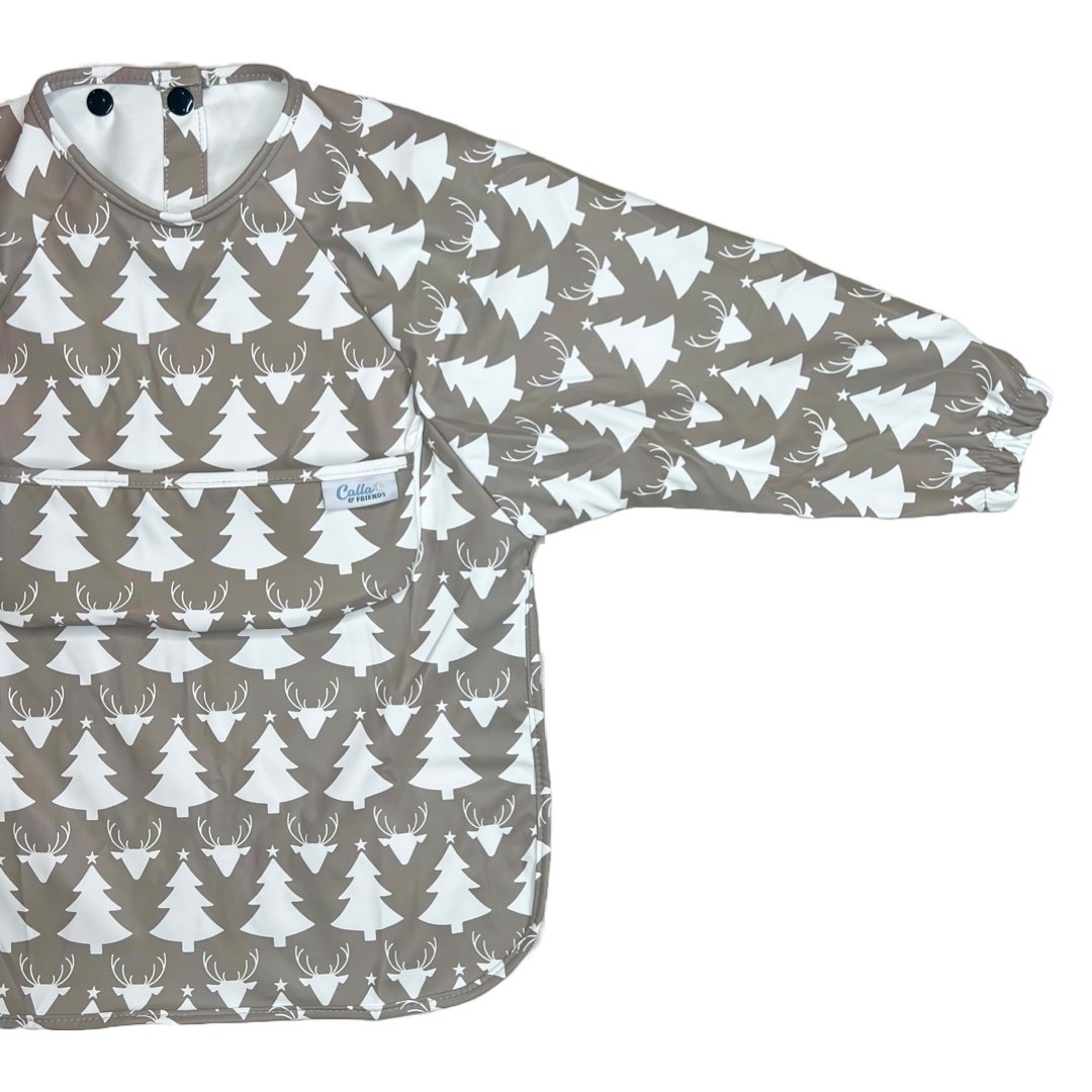 The Grayson Long Sleeve Bib - Limited Edition Antlers + Pines