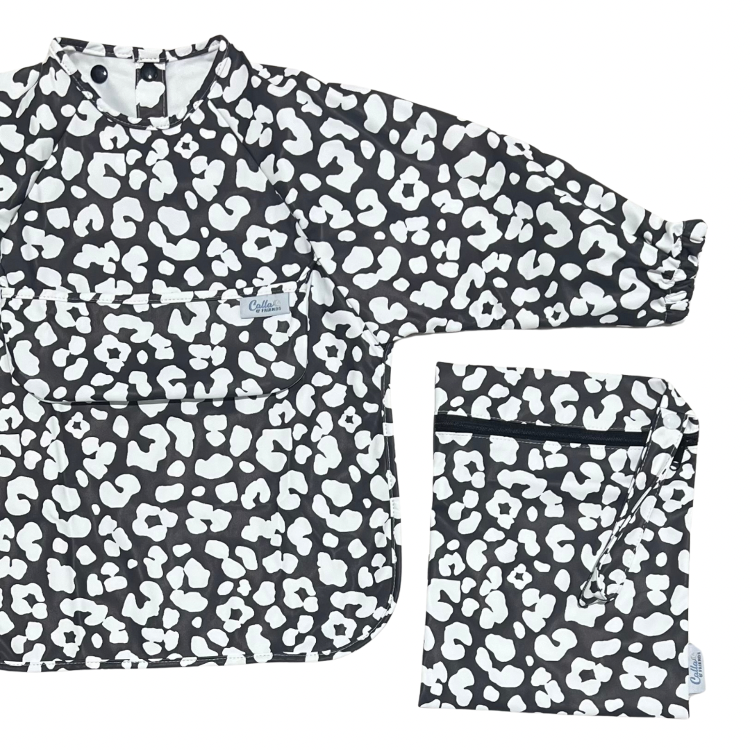 The Grayson Long Sleeve Bib - Leopard