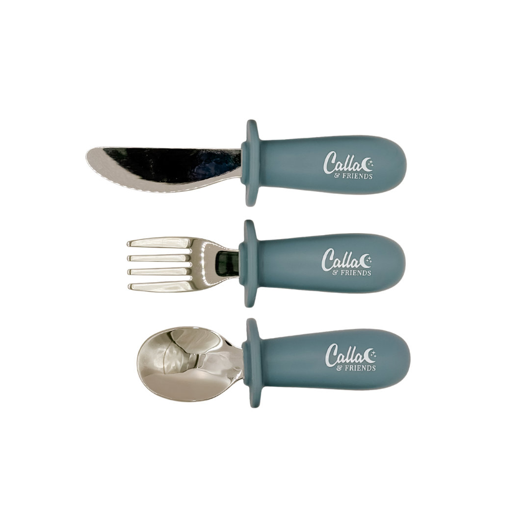 Silicone & Stainless Steel Toddler Utensil Set