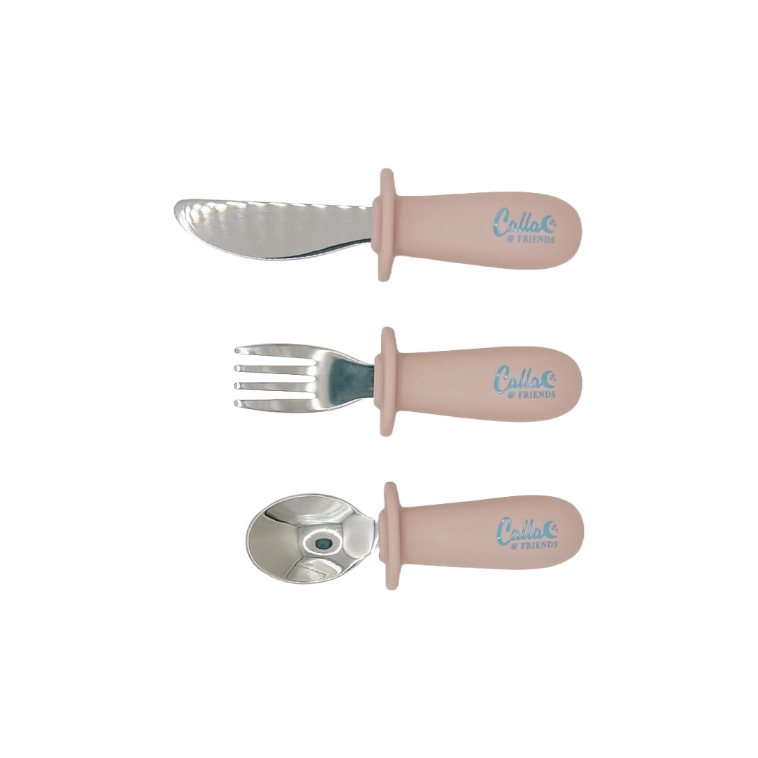Silicone & Stainless Steel Toddler Utensil Set