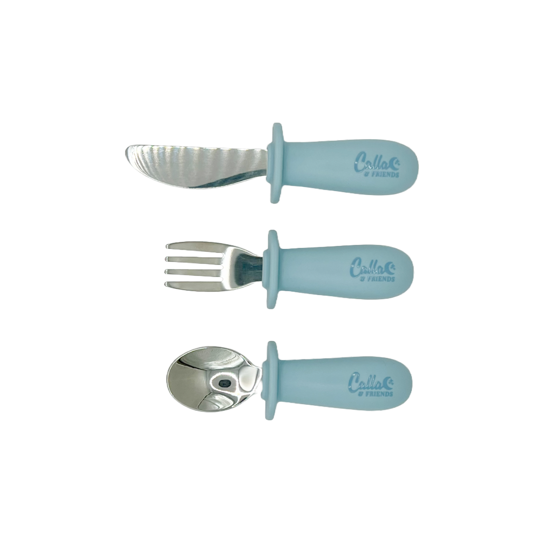 Silicone & Stainless Steel Toddler Utensil Set